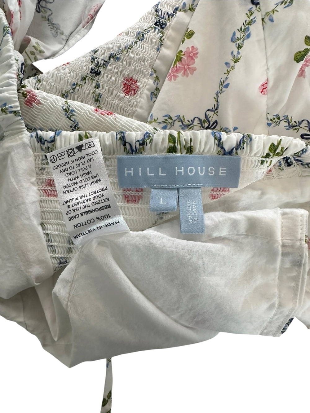 Hill House Home Zuri Top Butterfly Trellis Top sz L - Picture 9 of 9